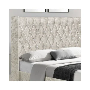 REMISE allant Meubler Design Lit Capitonné Grand Tête De Lit Focuse – Beige – 140×190 12
