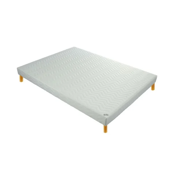 meilleur service Promo Matelas Sommier Tapissier à Lattes Recouvertes Tonic 130×190 1