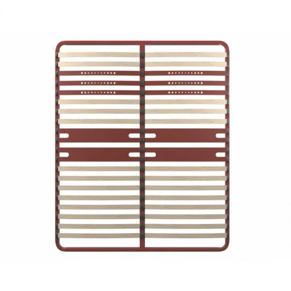 Sommier Bultex Cadre à Lattes 5 Zones 2x90x200 achat pas cher 5