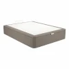 a Prix Discount Sommier Coffre 140×190 Cm DREAMEA EDITION SONNY PU Taupe 17