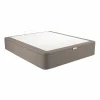 Sommier Coffre 160×200 Cm DREAMEA EDITION SONNY PU Taupe magasin pas cher 7