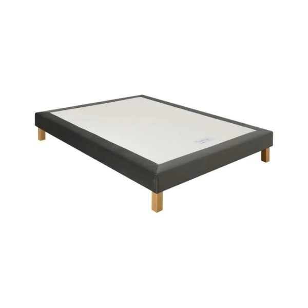 Sommier Gris 140×190 Cm SIMMONS DECO VELOUR achat pas cher 3