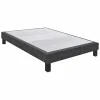 Sommier Gris Nuage 140×190 Cm EPEDA BIEN-ETRE Microfibre soldes en ligne 13