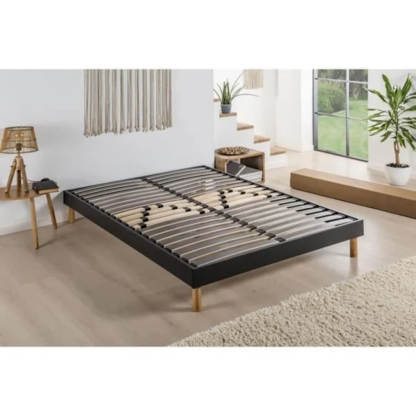Deko Dream Sommier KIT 140×190 Cm – 20 Lattes – Reglable – SOMKIT grande marque pas cher 1