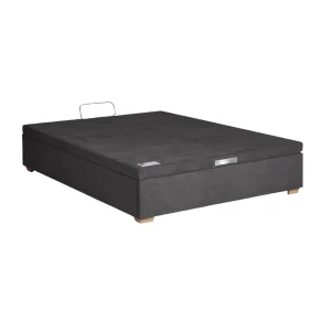 soldes magasin Sommier Lit Coffre Epeda HERCULE Velours Gris Béton 140×190 12