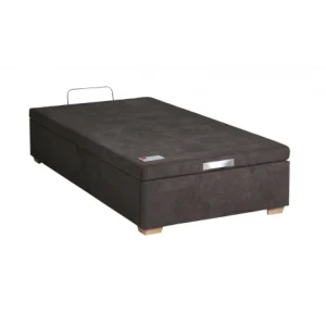 Sommier Lit Coffre Epeda HERCULE Velours Gris Béton 90×200 destockage 10