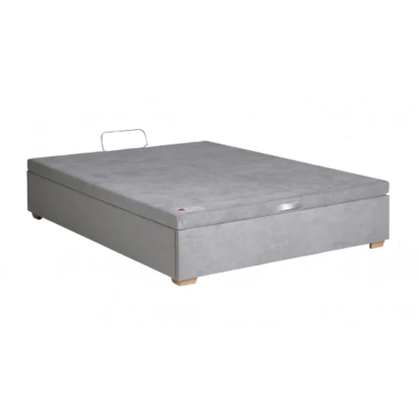 site pas cher Sommier Lit Coffre Epeda HERCULE Velours Gris Souris 140×190 1