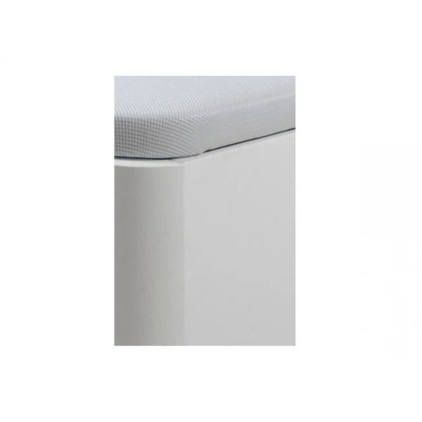 boutique en france Vente-unique Sommier Coffre 140 X 190 Cm En Simili – Blanc Mat – ONIRY De DREAMEA … 4
