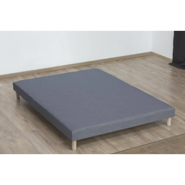 pas cher en vente Idliterie Sommier Tapissier à Lattes Bleu Denim Made In France 1
