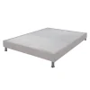 Ebac Sommier Tapissier + Jeu De Pieds 160×200 Omega Tissu Lin 2×18 Lattes Neuve avec étiquette 7