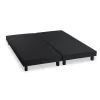 shopping pas cher Deko Sommiers Tapissiers A Lattes X 2 – 160 X 200 – Bois Massif Noir + Pied… 19