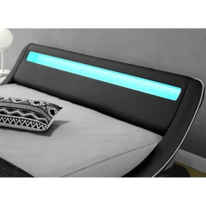 Fournier Decoration Soon Noir Liseré Blanc LED 140×190 Cm soldes en ligne 11