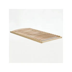 dernière tendance Le Quai Des Affaires Sommier NEVADA 90×190 Cadre Bois 18 Lattes Multiplis / Naturel 6