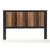 grande qualité Tousmesmeubles Tête De Lit 160 Cm Noir/Bois – NANATI 17