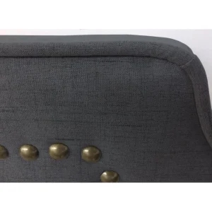 MENZZO Tête De Lit Avec Port USB Milana 160cm Tissu Gris à prix imbattables 15