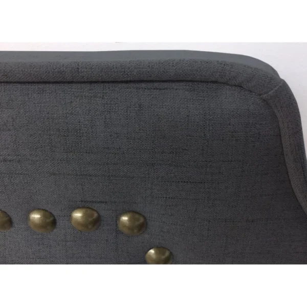 MENZZO Tête De Lit Avec Port USB Milana 160cm Tissu Gris à prix imbattables 6