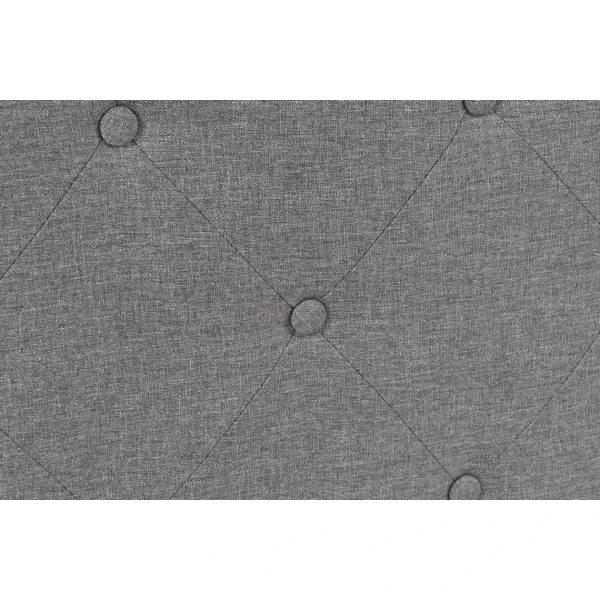 aux meilleurs prix Pegane Tête De Lit Capitonné En Polyester / Bois D’hévéa Coloris Gris – L… 3