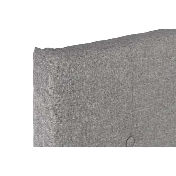 aux meilleurs prix Pegane Tête De Lit Capitonné En Polyester / Bois D’hévéa Coloris Gris – L… 4