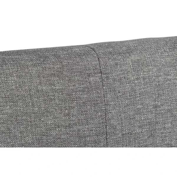 aux meilleurs prix Pegane Tête De Lit Capitonné En Polyester / Bois D’hévéa Coloris Gris – L… 5