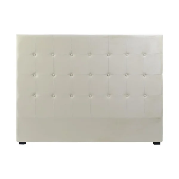 Retour Facile et Gratuit Pegane Tête De Lit Capitonnée Coloris Crème En Polyester / MDF – Longueur … 1
