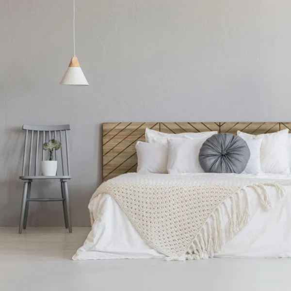Ds Meubles Tête De Lit En Bois Massif De Pin. Chevron. 150X60x1,8cm. pas cher en vente 4