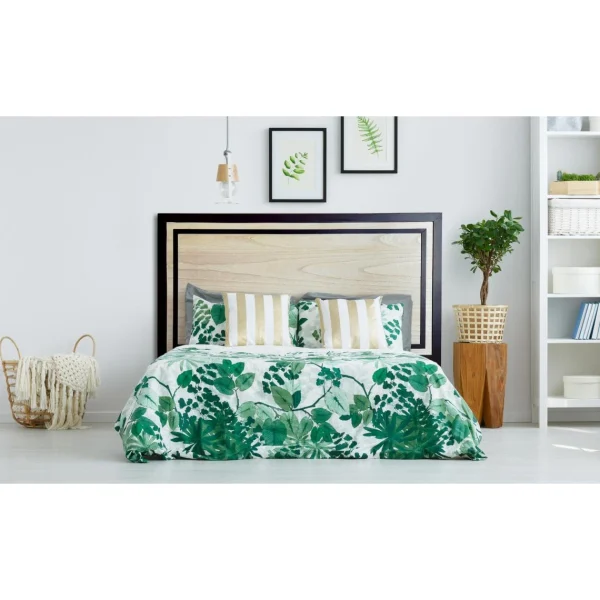 grossiste en ligne MENZZO Tête De Lit Framet 160cm Chêne Et Noir 1