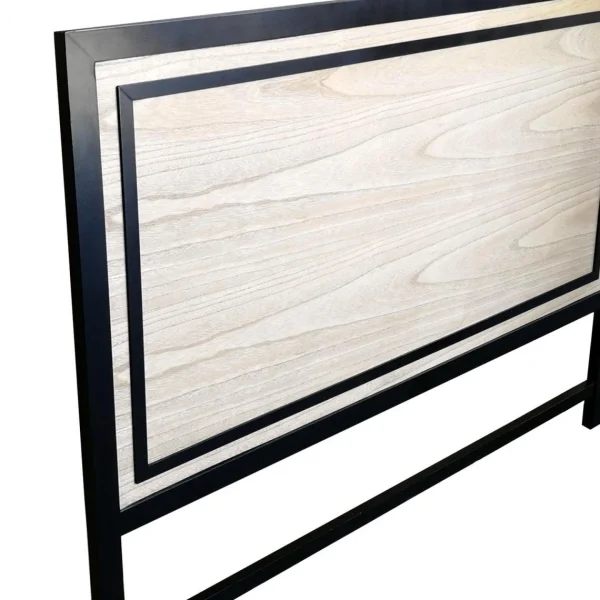 grossiste en ligne MENZZO Tête De Lit Framet 160cm Chêne Et Noir 4