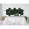 Vente-unique Panneaux Muraux Tête De Lit HOPE – 220 Cm – Velours – Vert Officielle 17