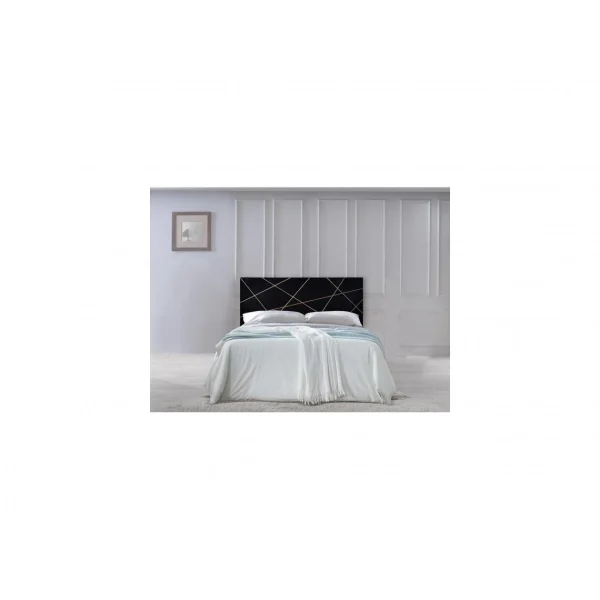 économies garanties Vente-unique Tête De Lit Art Déco MANGAIA – 170 Cm – Bois De Manguier – Noir Et D… 1