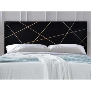 économies garanties Vente-unique Tête De Lit Art Déco MANGAIA – 170 Cm – Bois De Manguier – Noir Et D… 9