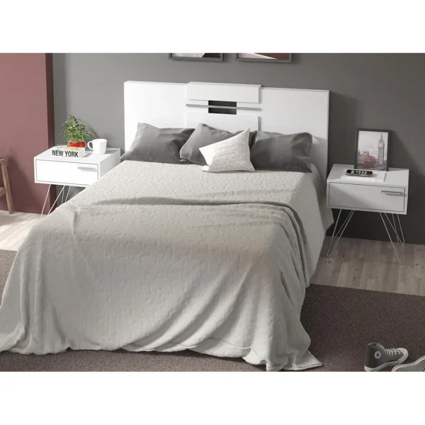 guranteed de qualité Vente-unique Tête De Lit Extensible MARABA – 150/160 Cm – Blanc 1