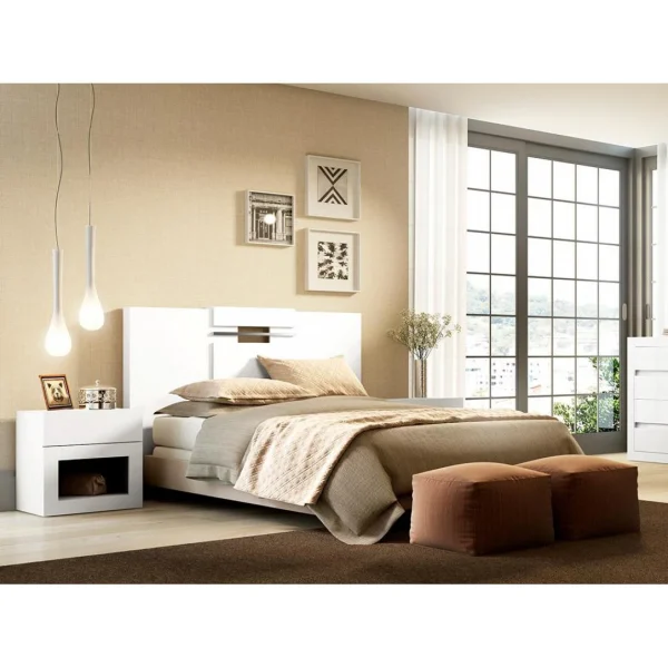 guranteed de qualité Vente-unique Tête De Lit Extensible MARABA – 150/160 Cm – Blanc 5