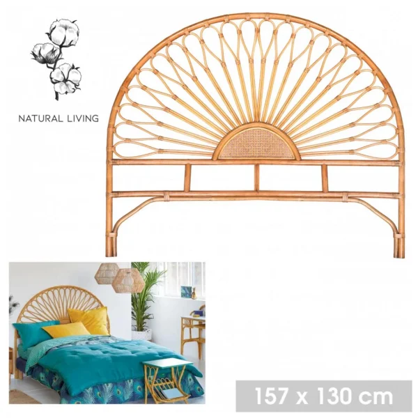 Ac-Deco Tête De Lit – Rotin Naturel – L. 157 X H. 130 Cm – Adèle Dernières Nouveautés 4