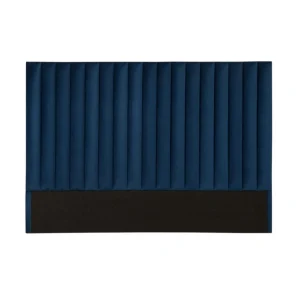 boutiqued en ligne Vente-unique Tête De Lit Coutures Verticales SARAH – 170 Cm – Velours – Bleu Nuit 13