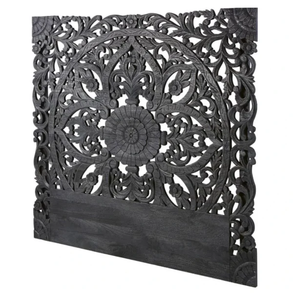 prix de gros MENZZO Tête De Lit Serena 180cm Bois Noir 3