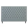 Tousmesmeubles Tête De Lit Tapissée 155 Cm Bois/Tissu Gris Bleu – PINADA boutiqued pas cher 16