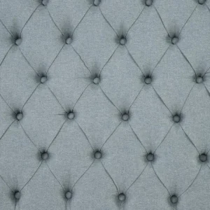Tousmesmeubles Tête De Lit Tapissée 155 Cm Bois/Tissu Gris Bleu – PINADA boutiqued pas cher 15