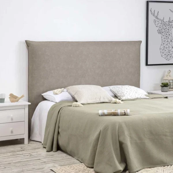 mode pas cher Tousmesmeubles Tête De Lit Tapissée 160 Cm Gris Argent – ALOM 6