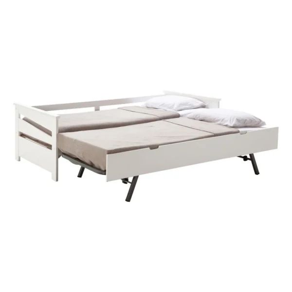 BUT Tiroir Lit Gigogne NATALIE 2 Blanc fashioniable 5