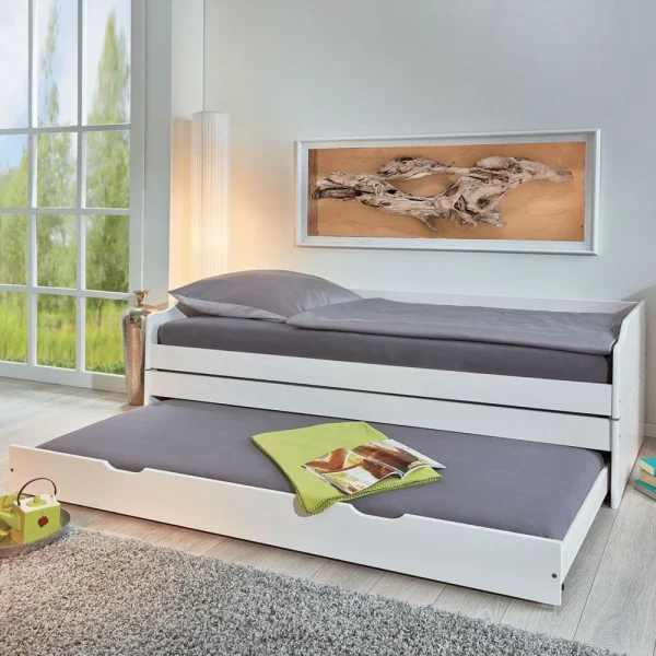 Service Clients Dédié Altobuy Barbara – Lit 90×200 Cm Multifonction Vernis Blanc 6
