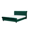 Beliani Lit Chesterfield En Velours Vert 160 X 200 Cm AVALLON – Vert pas cher 16