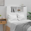 VidaXL Armoire De Tête De Lit Blanc 100×18,5×104,5 Cm Distributeur Officiel 7