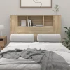 VidaXL Armoire De Tête De Lit Blanc Et Chêne Sonoma 120×18,5×104,5 C… boutique en france 17