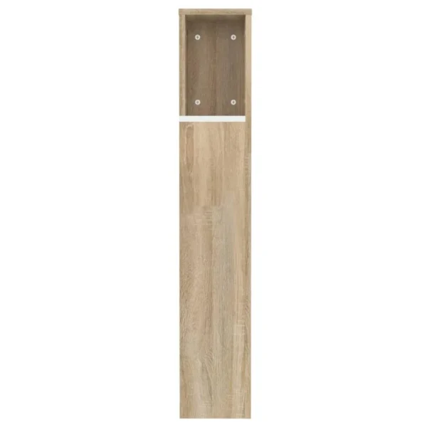 VidaXL Armoire De Tête De Lit Blanc Et Chêne Sonoma 120×18,5×104,5 C… boutique en france 6