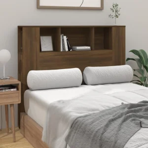 VidaXL Armoire De Tête De Lit Chêne Marron 120×18,5×104,5 Cm Officielle 11