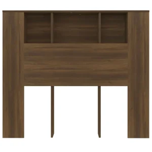 VidaXL Armoire De Tête De Lit Chêne Marron 120×18,5×104,5 Cm Officielle 13
