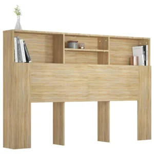 VidaXL Armoire De Tête De Lit Chêne Sonoma 160x19x103,5 Cm magasins pas chers 13