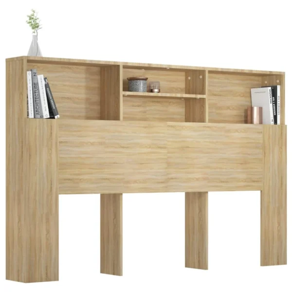 VidaXL Armoire De Tête De Lit Chêne Sonoma 160x19x103,5 Cm magasins pas chers 5