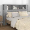 Meilleur Prix Garanti VidaXL Armoire De Tête De Lit Sonoma Gris 160×18,5×104,5 Cm 19
