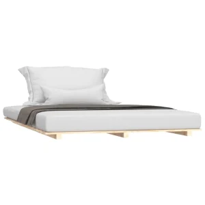 VidaXL Cadre De Lit 140×200 Cm Bois De Pin Massif dernière tendance 9